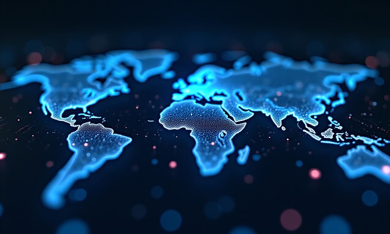 Abstract digital map overlay